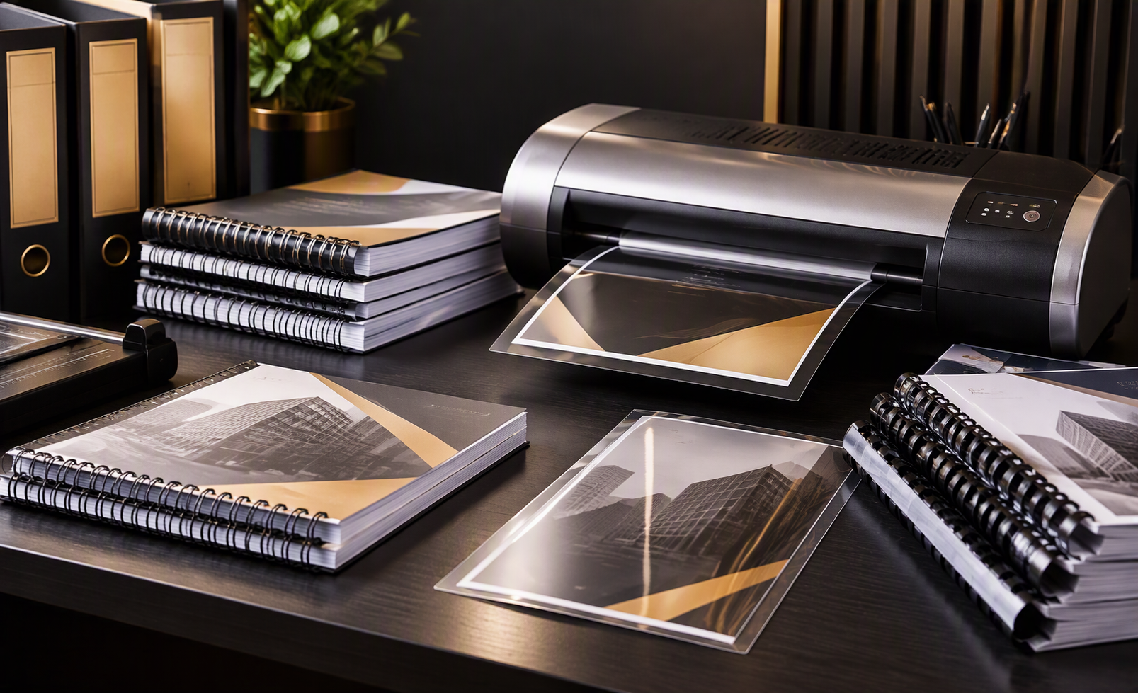 Professional laminating and binding services
