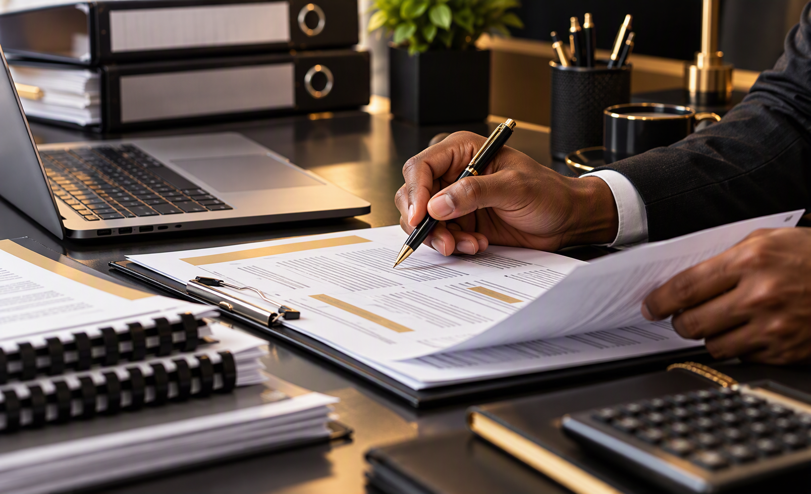 Review of completed tender documents